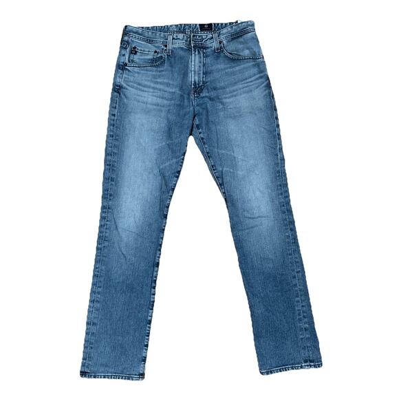 AG Adriano Goldschmied 31Tag 32x31 The Everett Slim Straight Blue Denim Jeans - Picture 1 of 10